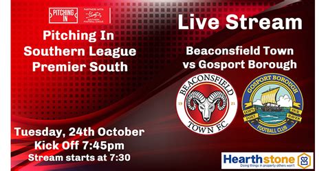 Beaconsfield Town vs. Gosport Borough - Exciting News | 23rd October 2023 | News | Beaconsfield ...