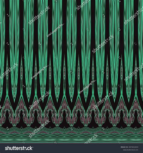 Batik Handicraft Art Batik Line Art Stock Illustration 2073412433