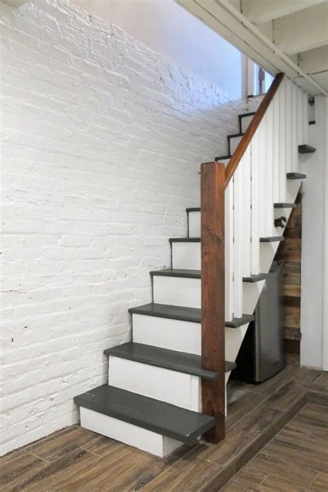 Painting Wooden Basement Stairs Paint Color Ideas