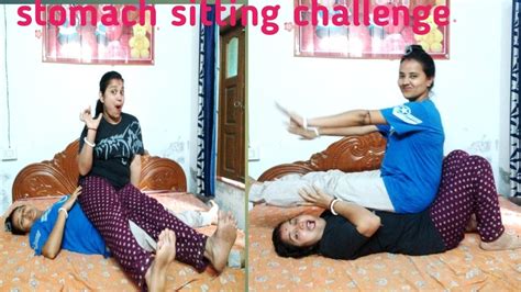 Stomach Sitting Challenge Shampabiswas YouTube