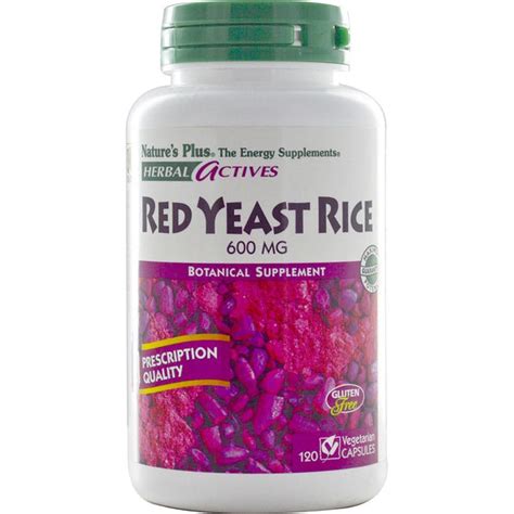 Nature’s Plus Red Yeast Rice 600 Mg 120 Vegetarian Capsules Hilife Vitamins