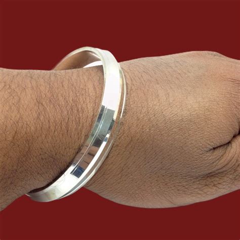 Handmade 925 Solid Sterling Silver Sikh Khalsa Kara Or Kada Or Bracelet