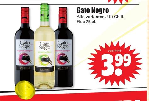 Gato Negro Fles 75 Cl Aanbieding Bij Dirk