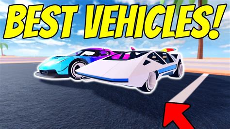 Top 5 Best Vehicles Roblox Jailbreak Youtube