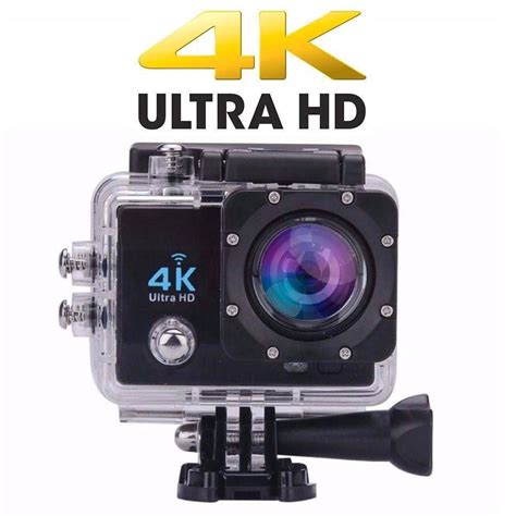 Câmera 4k Ultra Hd Action Cam Go Sports Pro Fullhd 1080p Wi Fi E60 30fps E 60fps Grave Víde