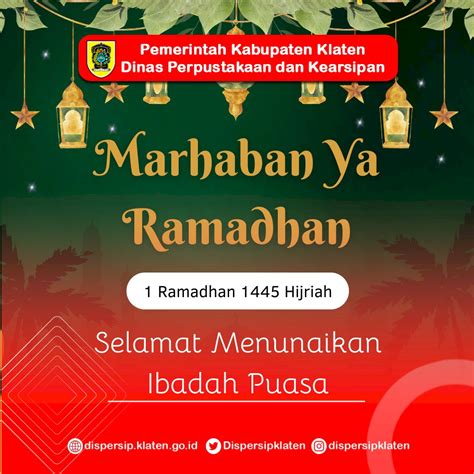 Selamat Menunaikan Ibadah Puasa Ramadhan 1445 H Kabupaten Klaten