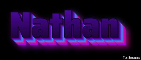 Nathan Text Effect And Logo Design Name