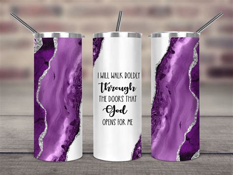 Purple Agate Oz Skinny Tumbler Wrap Sublimation Designs I Etsy In