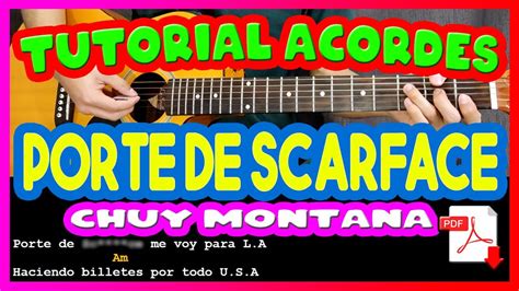 Tutorial Porte De Scarface Chuy Montana Acordes Letra