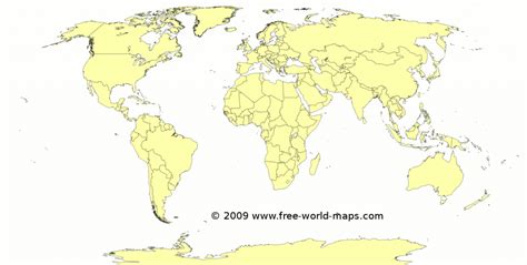 World Map Printable A4 - Printable Maps