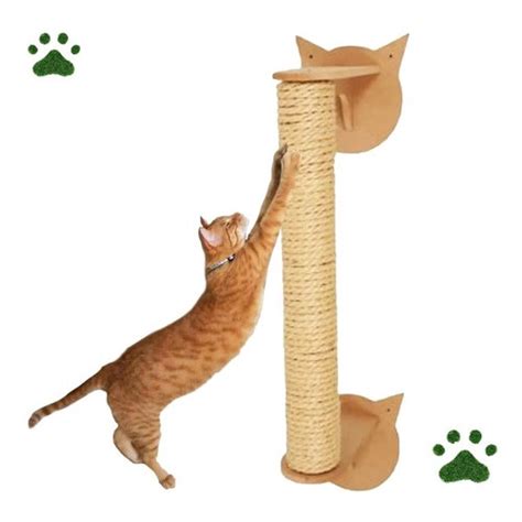 Arranhador Brinquedo p Gato Vertical De Parede Mdf Promoção Submarino