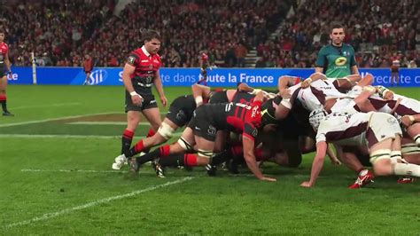 TOP 14 Essai De Alexandre ROUMAT ST Stade Toulousain Union