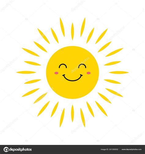 Cartoon Smiley Sun