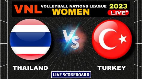 Thailand Vs Turkey Live Score Update Vnl Women Youtube