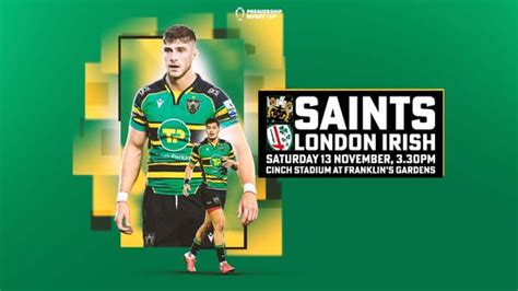 Northampton Saints Tickets | 21/22 Remembrance Day Game On Sale NOW!