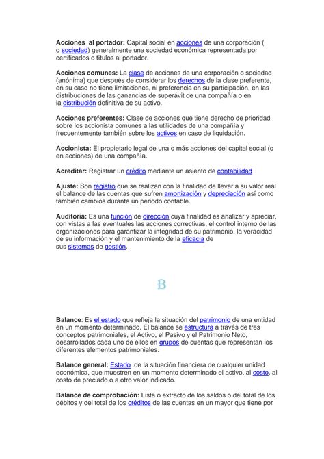 Solution Glosario De Terminologia Contable Studypool