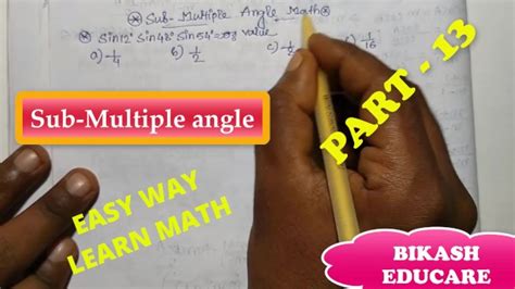 Sub Multiple Angles Class 11 Math Find The Value Slove By Bikash Educare Part 13 Pornhub Gay