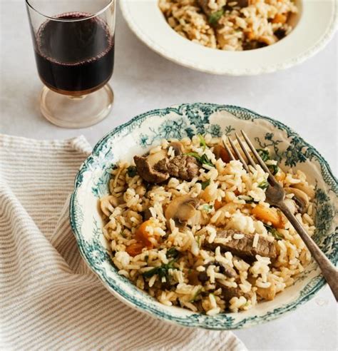 Bœuf braisé aux champignons à la moutarde Trois fois par jour