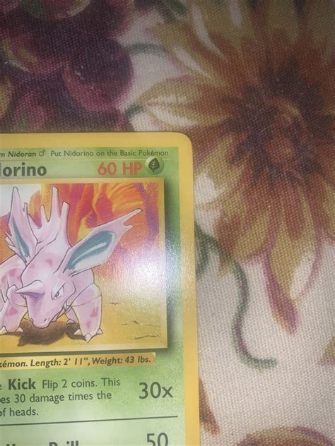 1999 Nidorino Pokemon Trading Card Base Set 37 102 Psa 10 EBay