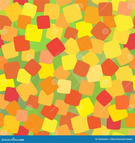 Seamless Background With Coloured Squares Stock Vector Illustration