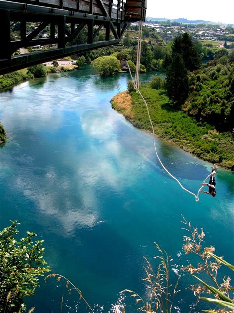 Bungee Jumping In Taupo North Island New Zealand Photo Jeanne