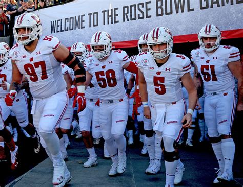 Wisconsin Badgers Football B5q Photos Rose Bowl Game Buckys 5th