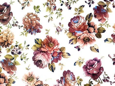 Floral Fabric Texture Seamless