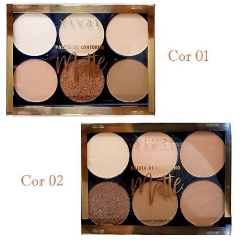 Paleta De Contorno Matte Vivai Kit Cor E Shopee Brasil