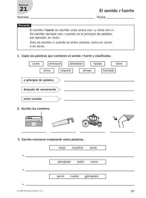 Lengua Repaso Y Ampliación 3º Primaria Santillana Recursos de