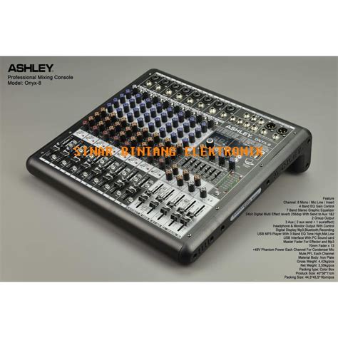 Jual Mixer Ashley Onyx Original Bluetooth Mp Usb Original Mixer