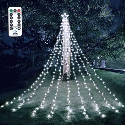 Outdoor Christmas Decorations Star String Lights Led Modes