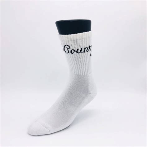 Cotton Black Mens Custom Logo Sports Socks Manufacturer