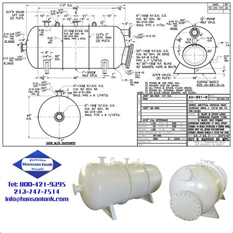 Ah B Stainless Steel Vacuum Tank Asme Pressure Vessels Off