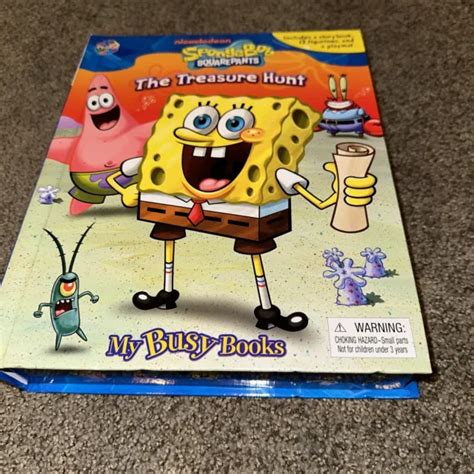 Spongebob Squarepants Rare My Busy Books With Figures