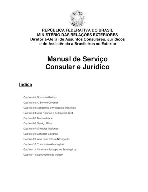 PDF Manual de Serviço Consular e Jurídico ABRAPHEManual de Serviço