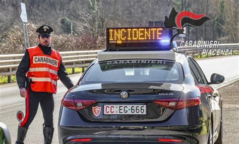 Otto Incidenti Stradali Rilevati Dai Carabinieri