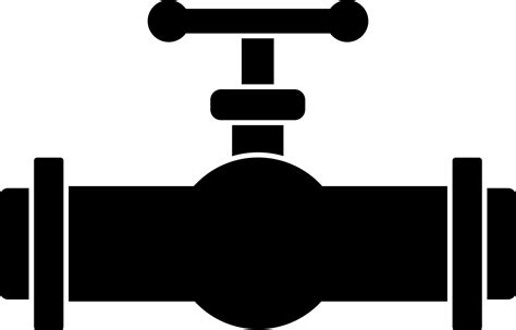 Illustration Of Valve Icon In Black And White Color 24276379 Vector