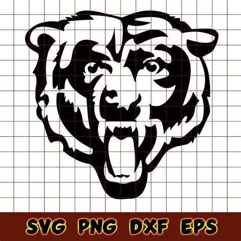 Chicago Bears Football Logo Outline Svg, Chicago Bears Svg, | Inspire ...