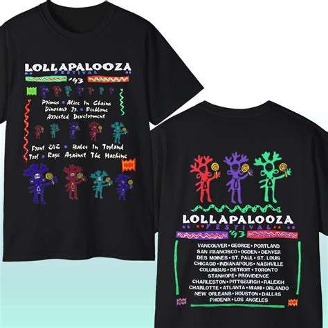 Rare Vintage 1993 Lollapalooza Festival Shirt TokoPyramid