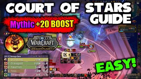 Mythic 20 Key Boost Carry PoV Court Of Stars Tank Guide Tactic