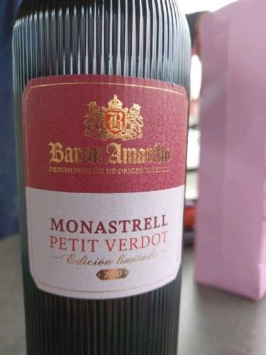 Baron Amarillo Edición Limitada Monastrell Petit Verdot Vivino US