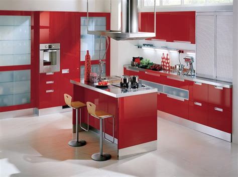 15 Extremely Hot Red Kitchen Cabinets Home Design Lover