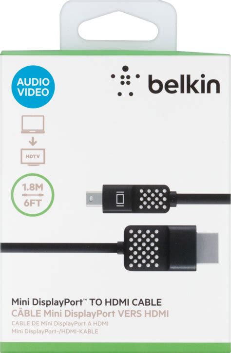 Best Buy Belkin Mini Displayport To Hdmi Cable Black F Cd Bt