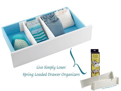 Live Simply Loser Spring Loaded Dream Drawer Organizers Live Simply