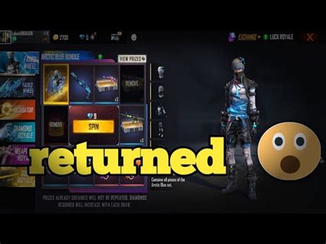 Artic Blue Bundle Return Artic Blue Bundle Return In Free Fire