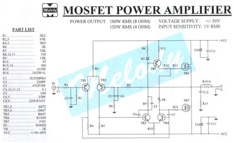 Три схемы MOSFET усилителей звуковой частоты | Микросхема ...