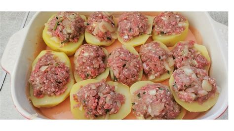 LA PLUS SIMPLE RECETTE DE POMME De TERRE FARCIES ViANDE Hachée