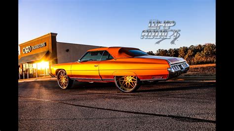 WhipAddict Kandy Gold 73 Chevy Caprice Vert On Exclusive Forged 28s