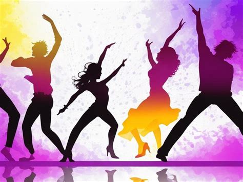 Premium AI Image | Free vector white party background with dancing ...