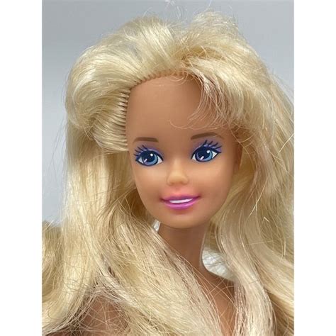 Mattel Toys Vintage Barbie Doll Blonde Hair Bangs Twist Turn Nude For Ooak Poshmark